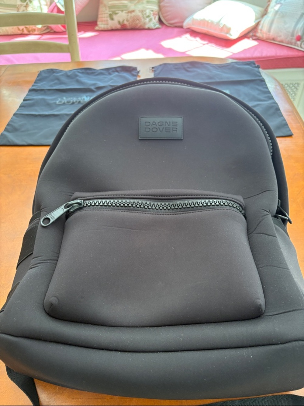 Dagne Dover Black Men's Neoprene large  Backpack
